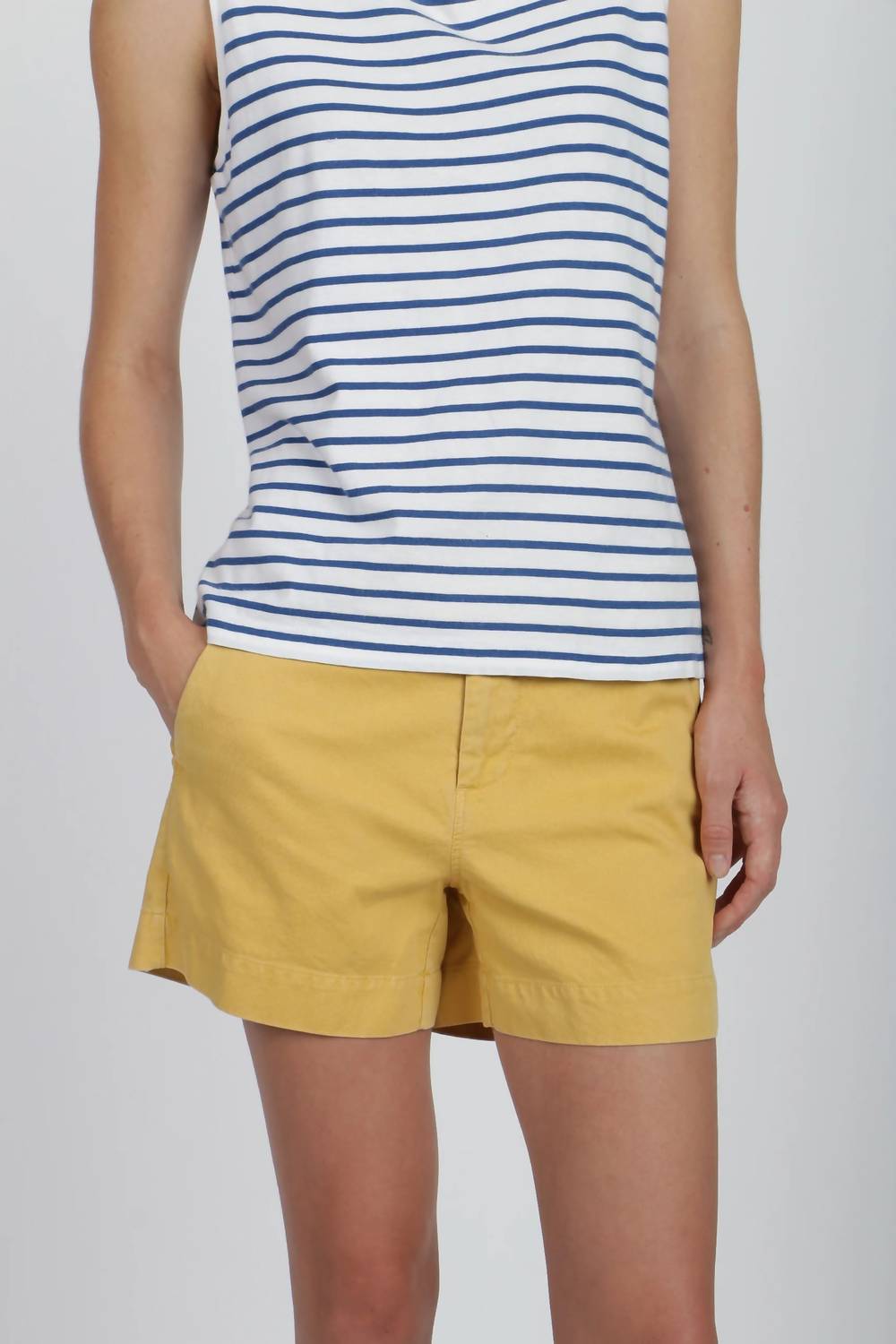 4" Shorts In Canary Yellow