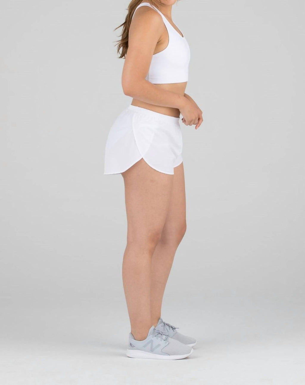 1" Elite Split Short In White