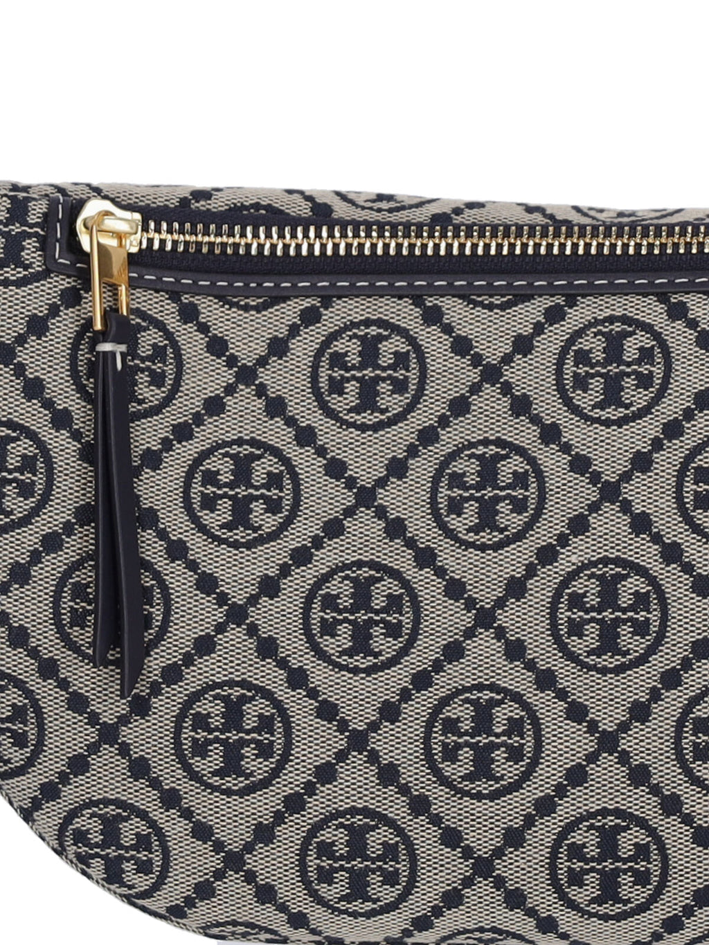 "T Monogram" Bum Bag, In Blue Cotton