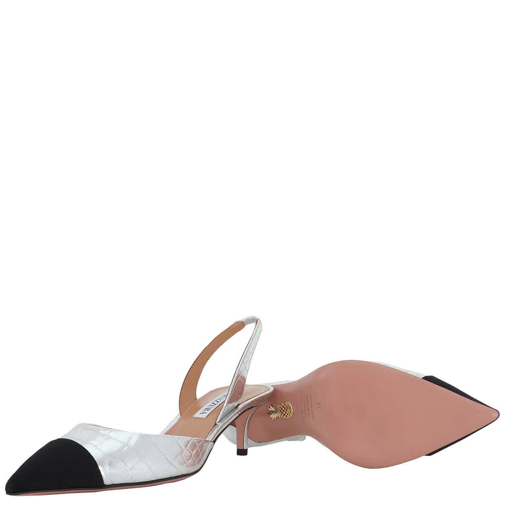 Aquazzura Milanese Tallow Slingback Pumps
