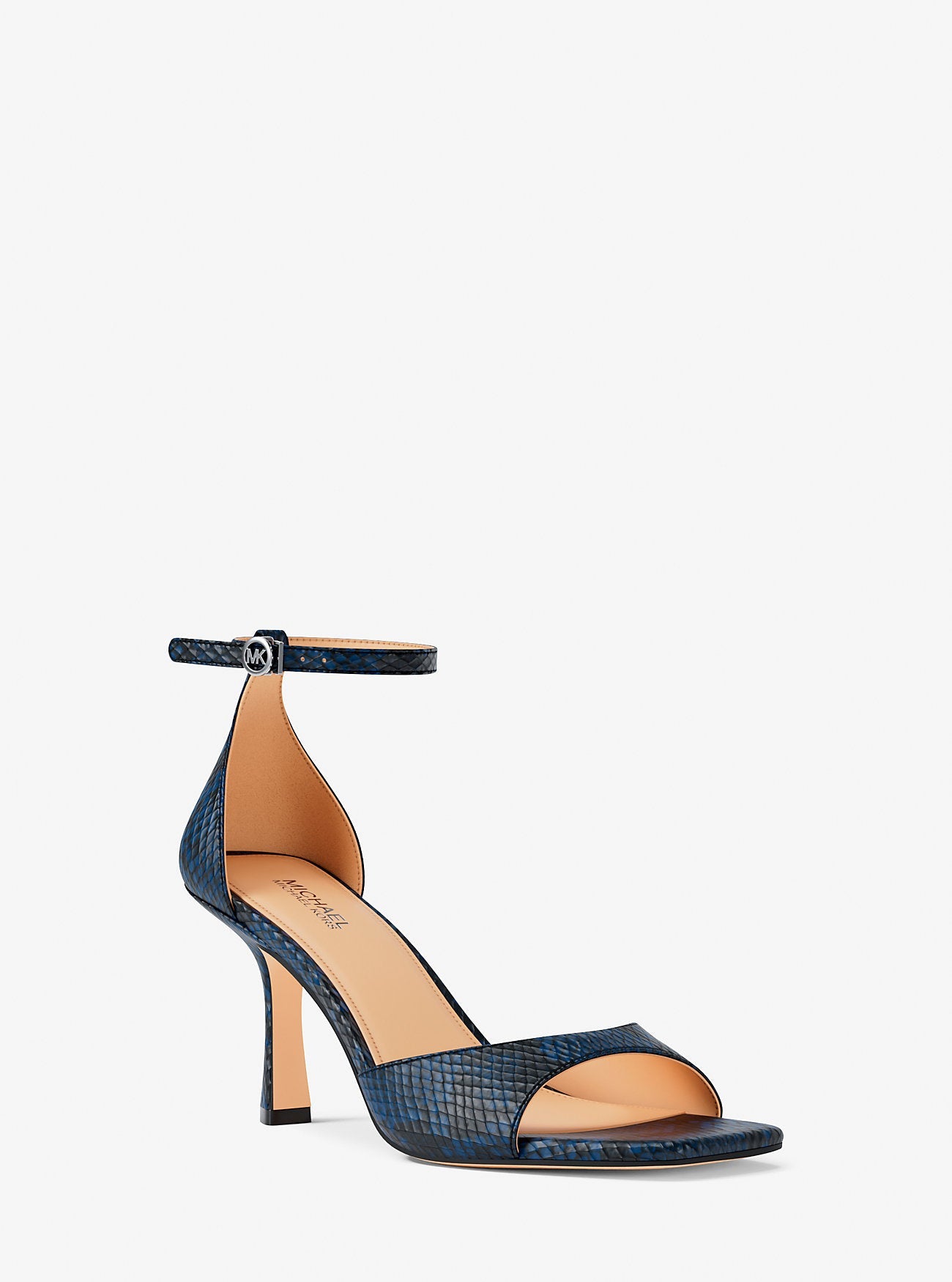 Amali Snake Embossed Sandal