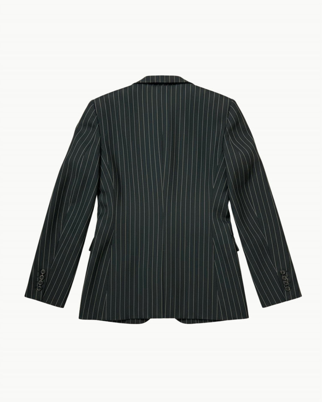 Anabel Tailored Jacket In Black Pinstripe
