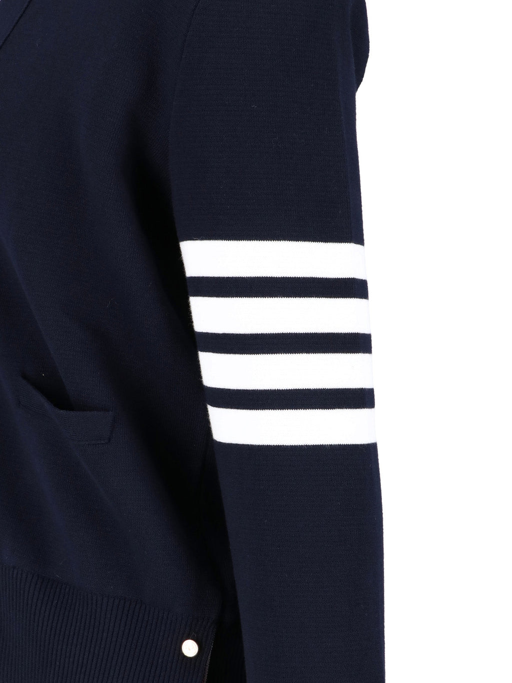 "4-Bar" Cardigan – Blue