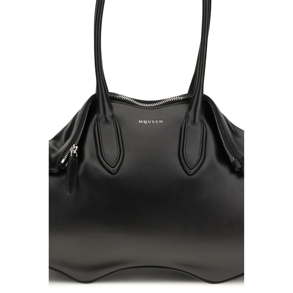 Alexander McQueen Calf Leather Bos Taurus Shoulder Women's Bag