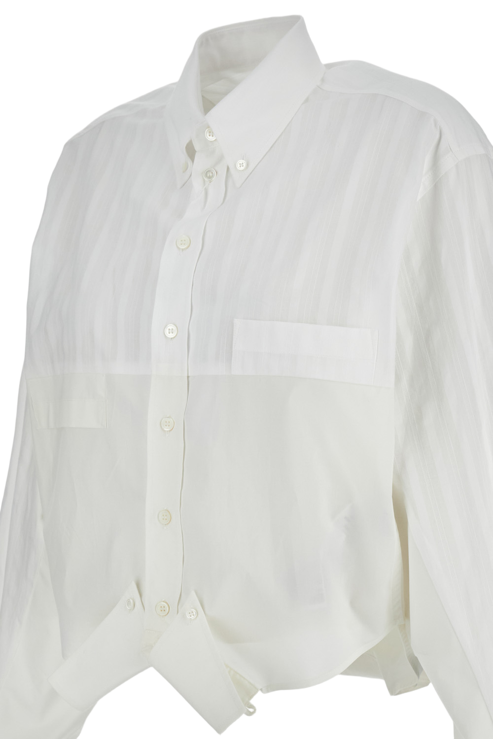 Asymmetrical Cotton Shirt With Soft Fit