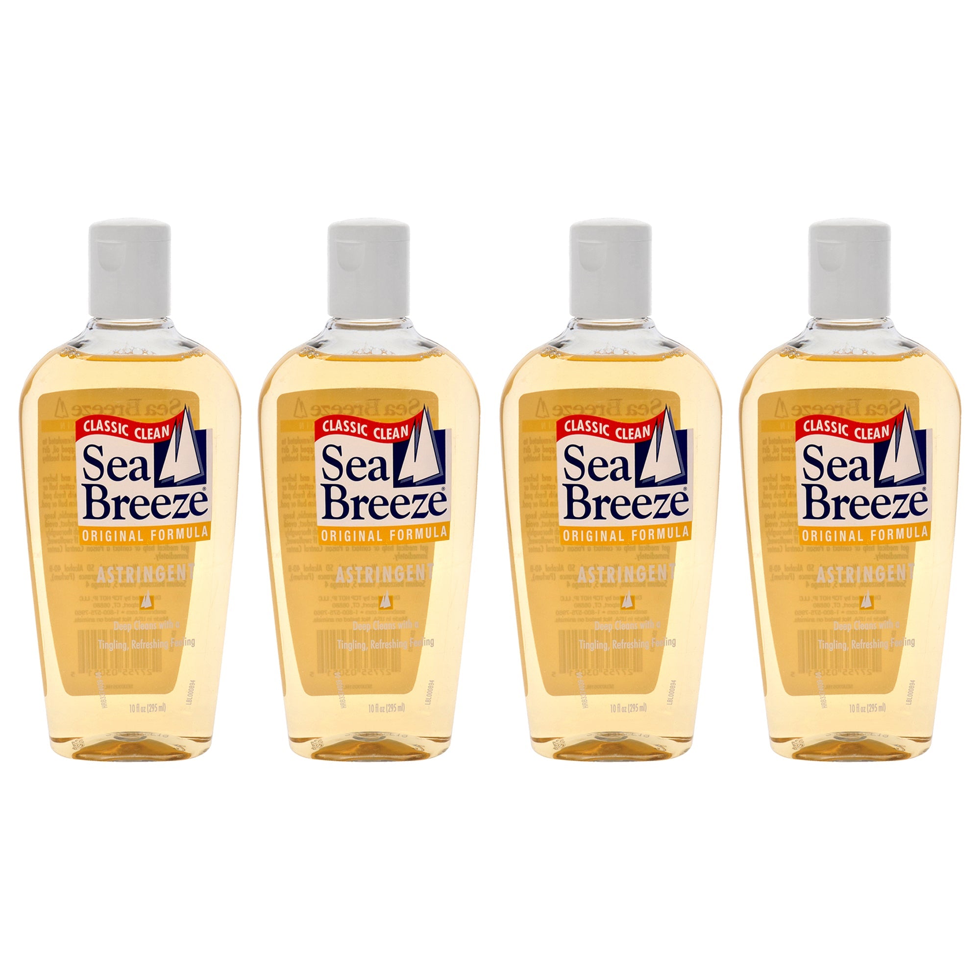 Astringent Original Formula by Sea Breeze for Unisex - 10 oz Cleanser - Pack of 4