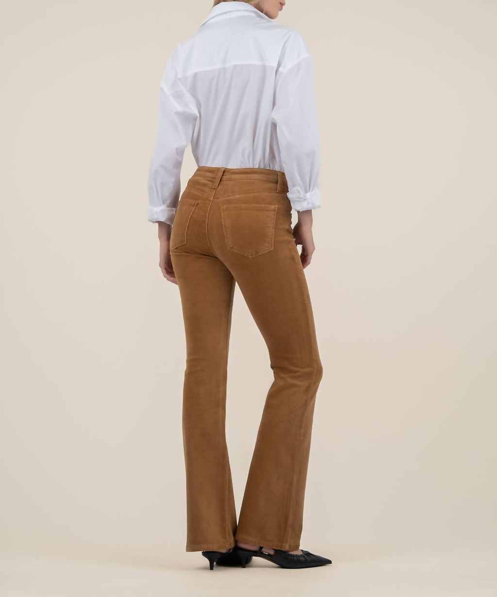 Ana Corduroy High Rise Flare In Camel