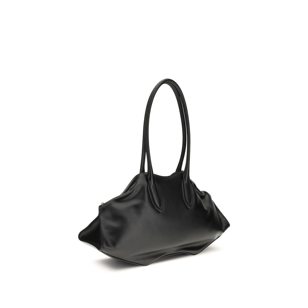 Alexander McQueen Calf Leather Bos Taurus Shoulder Women's Bag