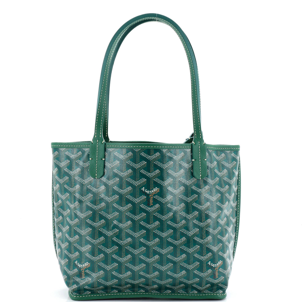 Anjou Reversible Tote Coated Canvas Mini