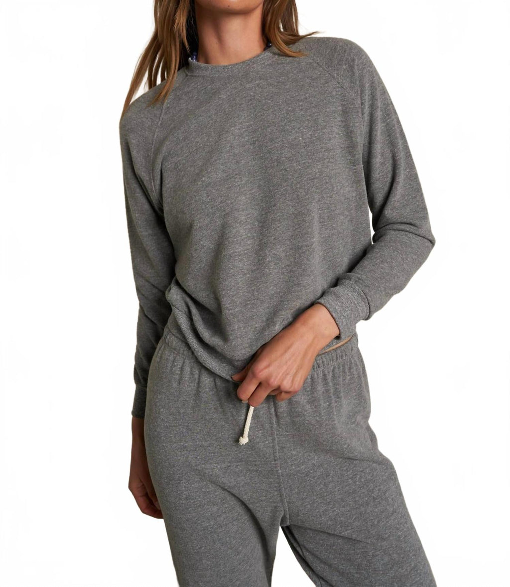 Alexi French Terry Sweatshirt In Dark Heather Grey