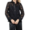 Aileen Lace Shirt In Black