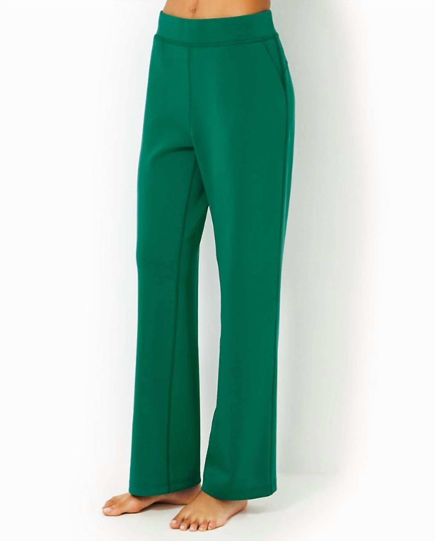 Alwyn High Rise Upf 50+ Pant In Fiddle Leaf Green