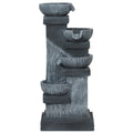 4 Tier Cascading Bowl Garden Fountain