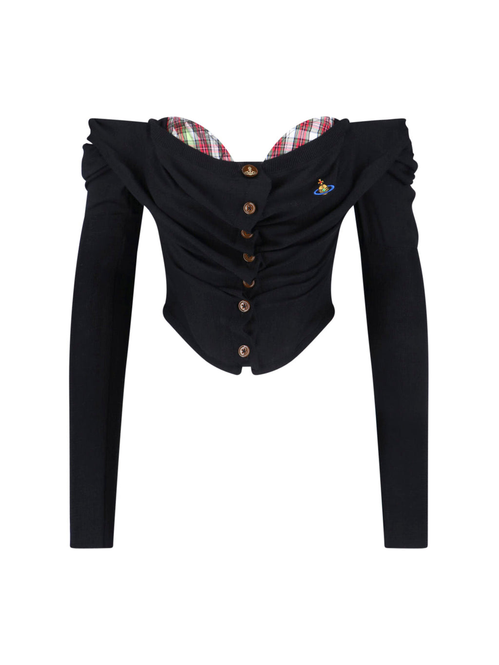 "Bea Corset" Cardigan – Black