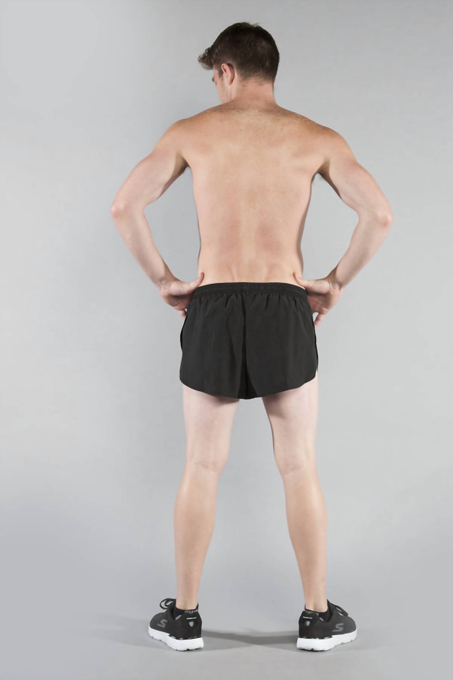 1" Elite Split Short In Black