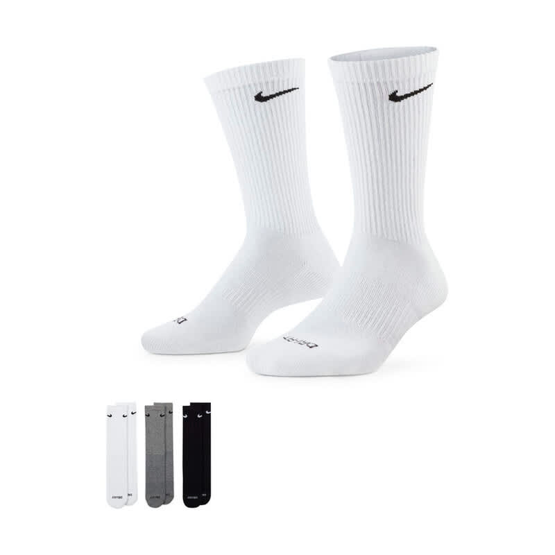 ADULT UNISEX NIKE EVERYDAY PLUS CUSHIONED TRAINING CREW SOCKS SX6888-964-SIZE L