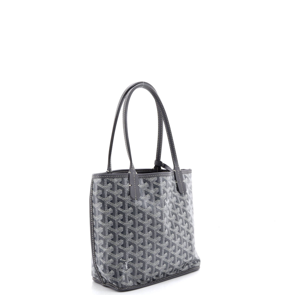 Anjou Reversible Tote Coated Canvas Mini
