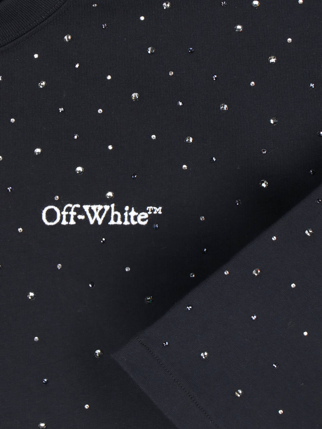 "Logo Strass" T-Shirt – Black