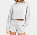 Afternoon Hike Crop Hoodie In Heritage Heather