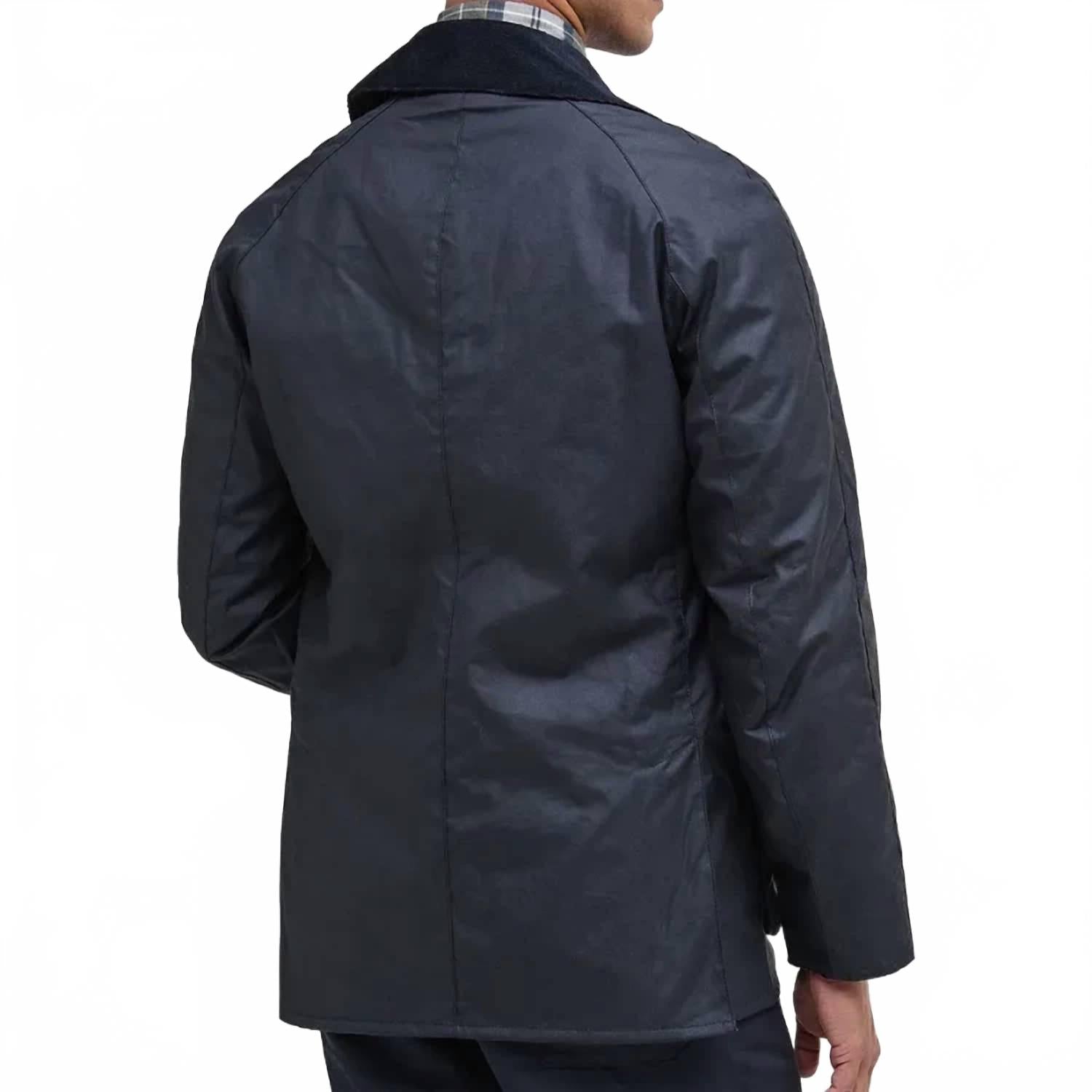 Ashby Waxed Jacket In Navy