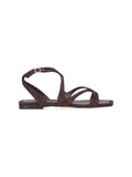 "Ayla Flat" Sandals – Brown
