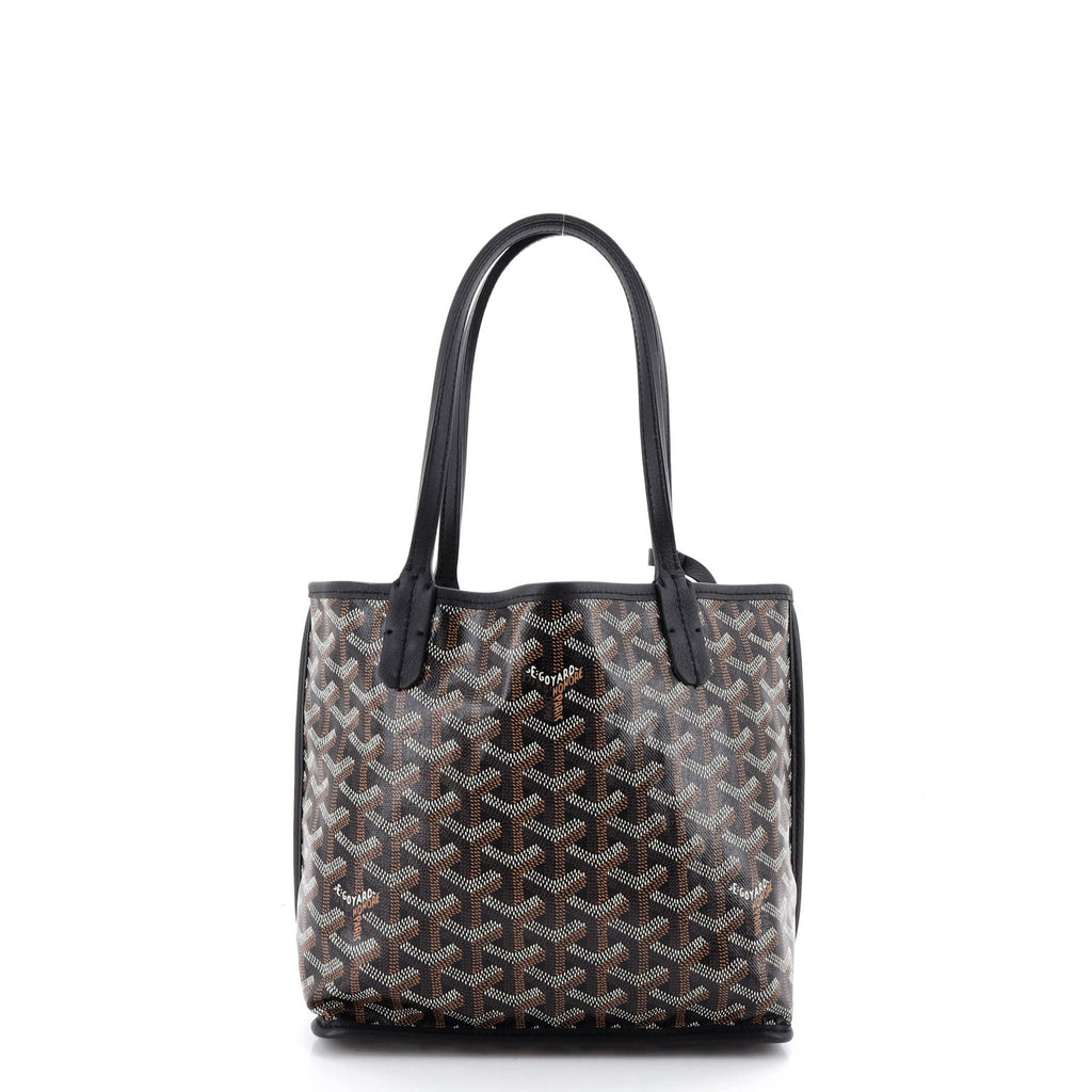 Anjou Reversible Tote Coated Canvas Mini