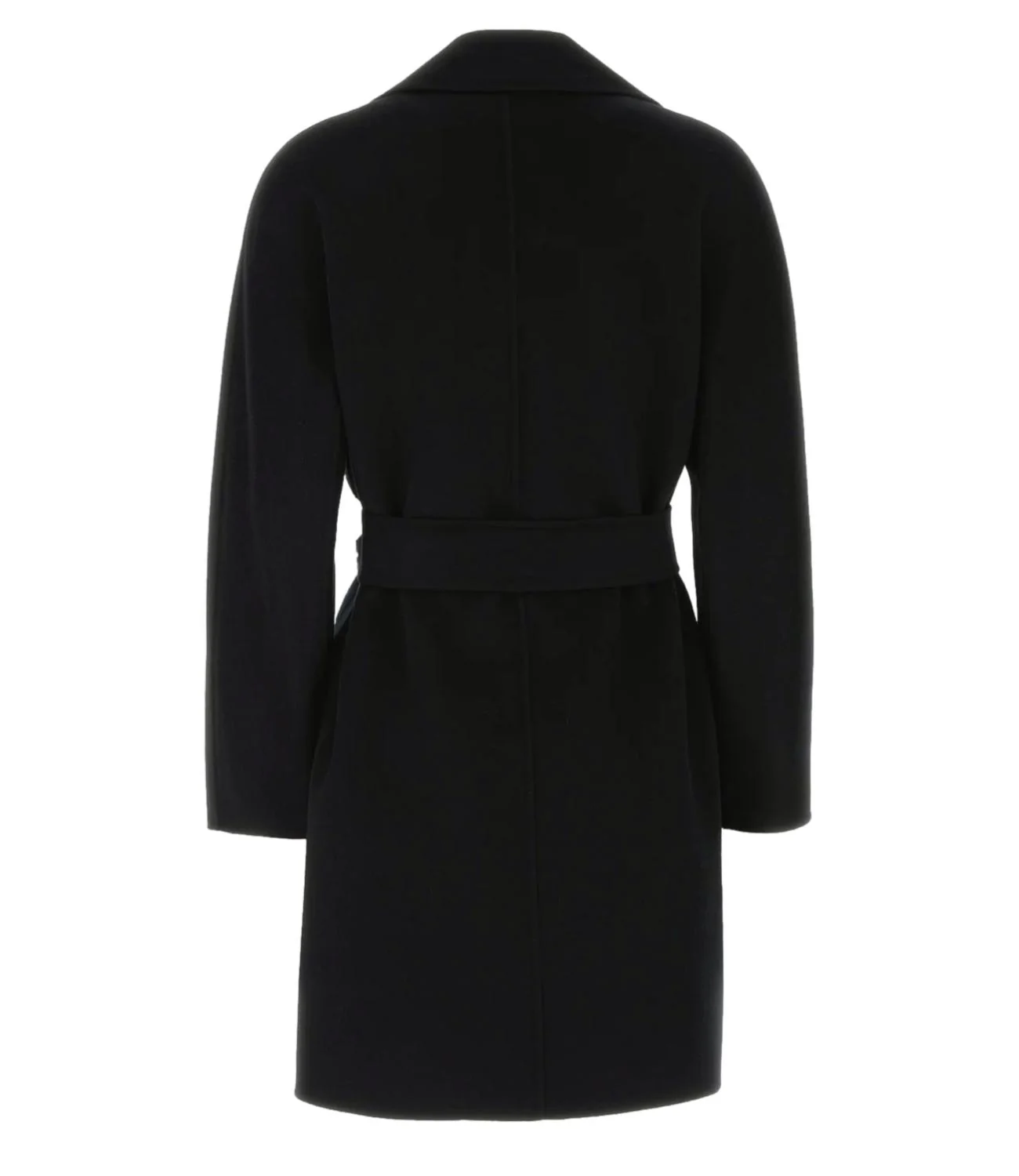 Ajaccio Black Coat With Classic Design