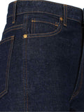 "Delina" Straight Jeans – Dark Blue