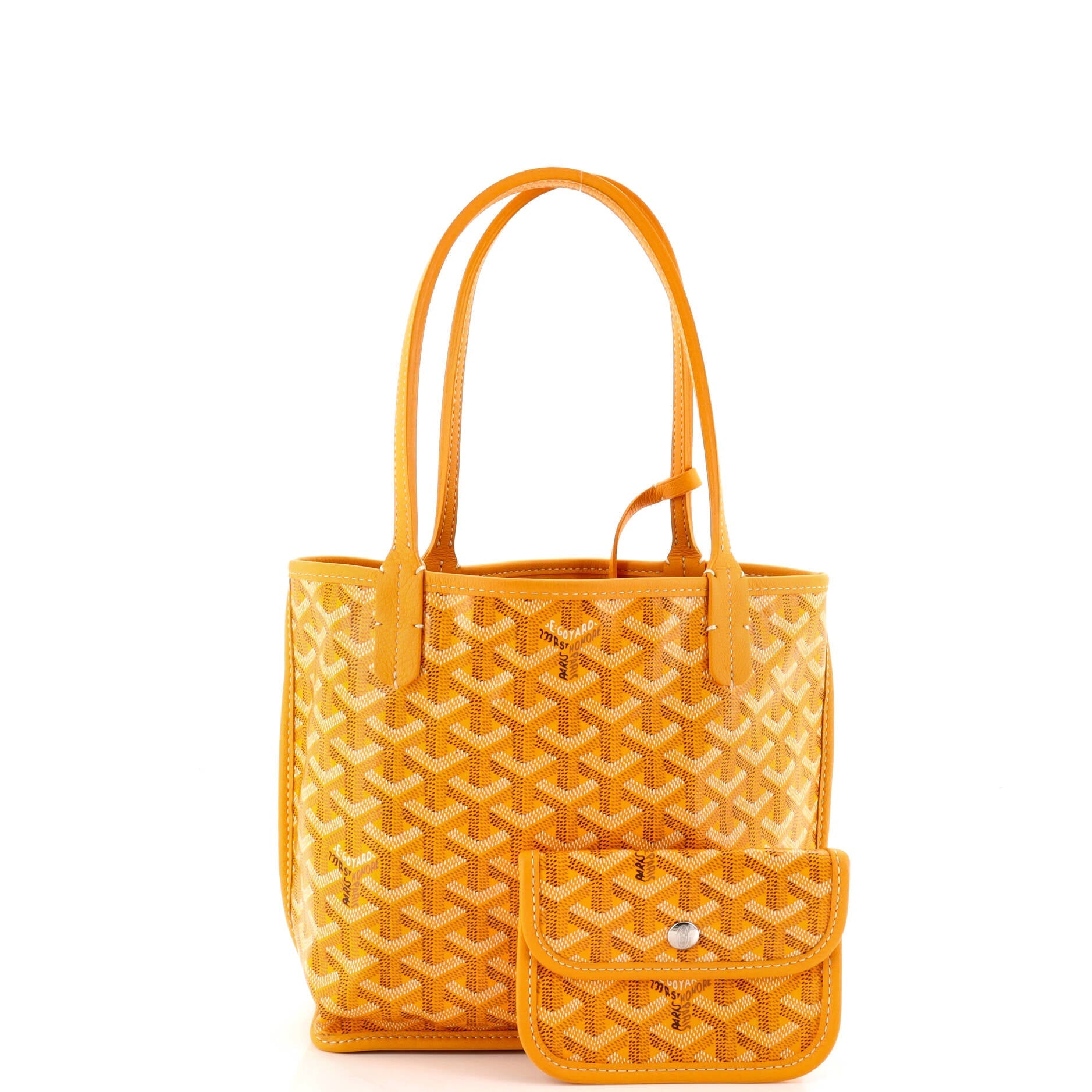 Anjou Reversible Tote Coated Canvas Mini