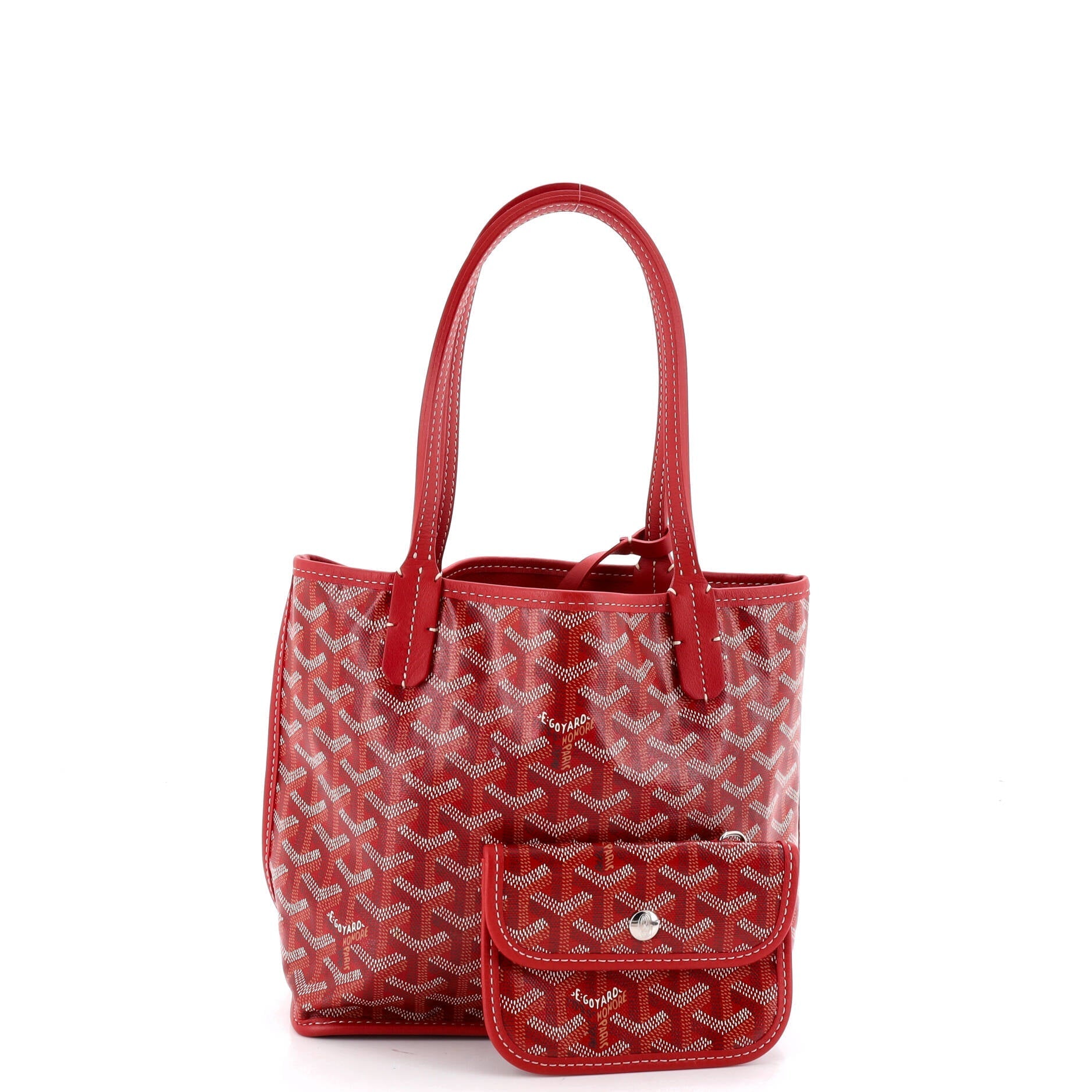Anjou Reversible Tote Coated Canvas Mini