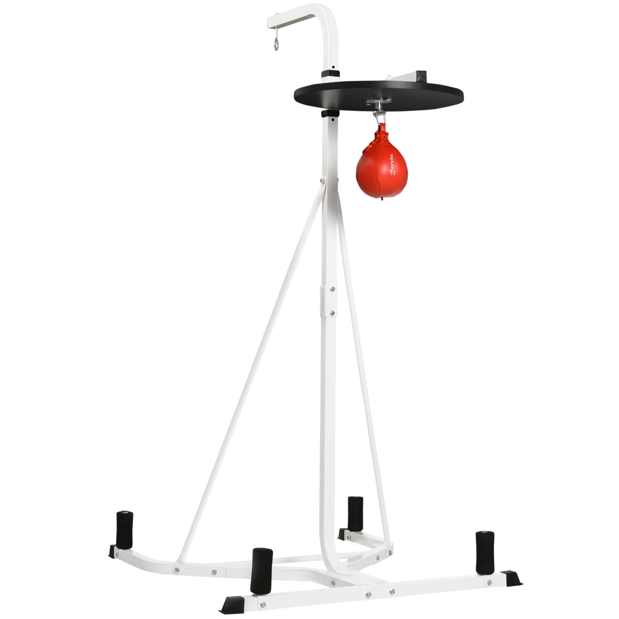 2-in-1 Freestanding Punching Bag Stand with Heavy and Speed Bag