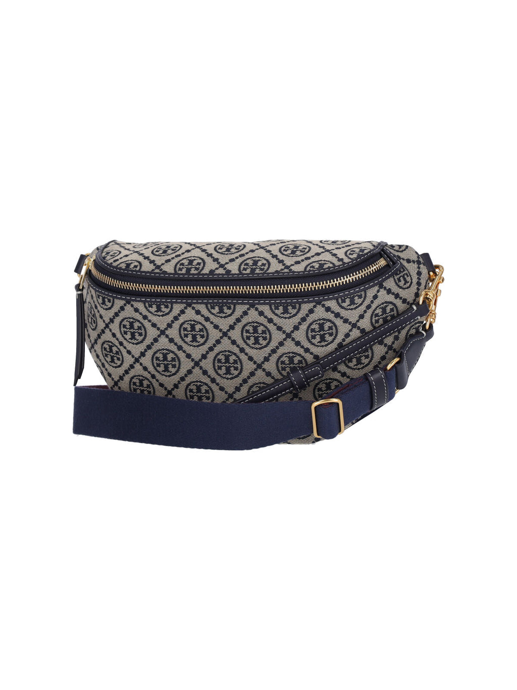 "T Monogram" Bum Bag, In Blue Cotton
