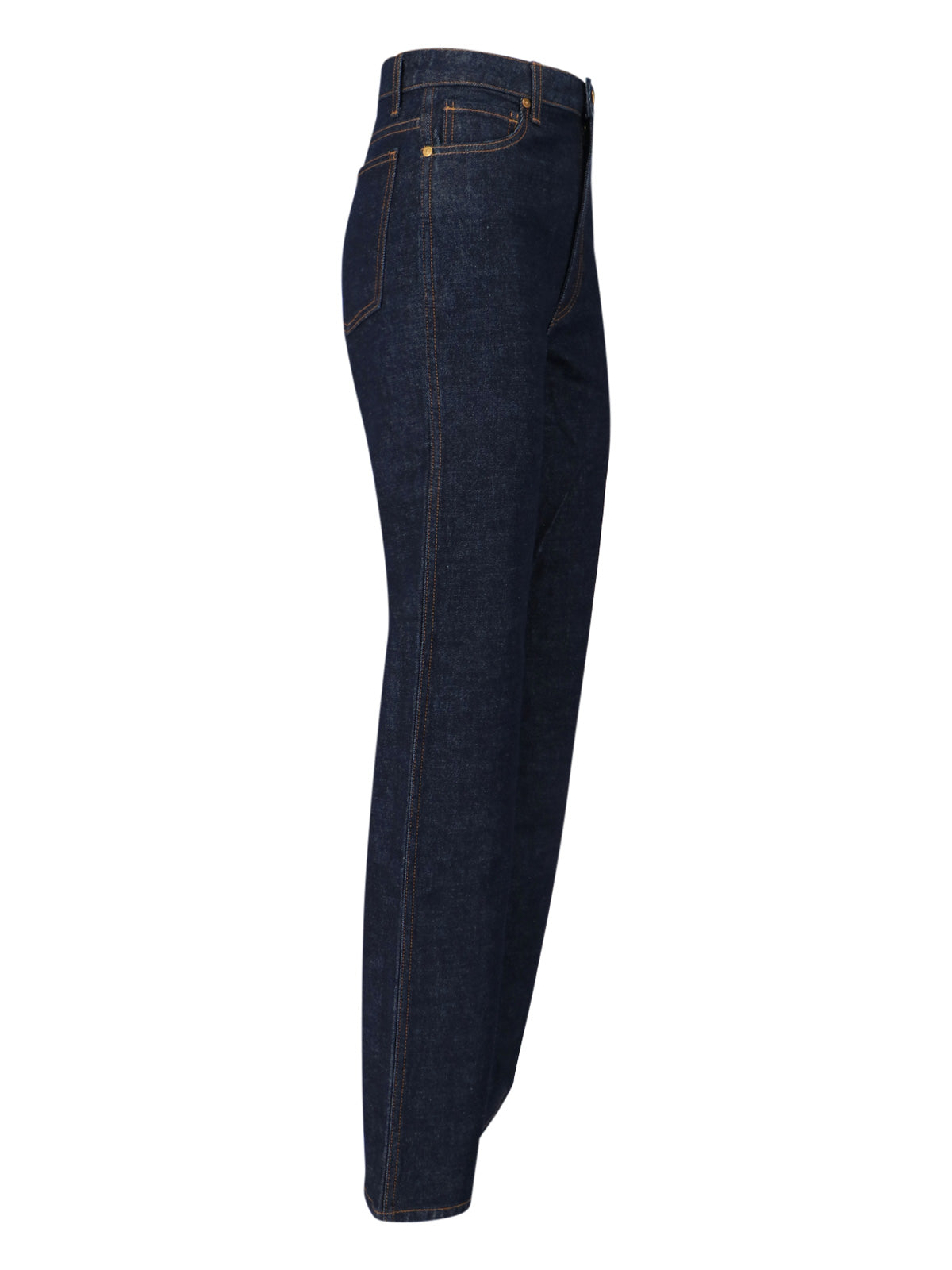 "Delina" Straight Jeans – Dark Blue