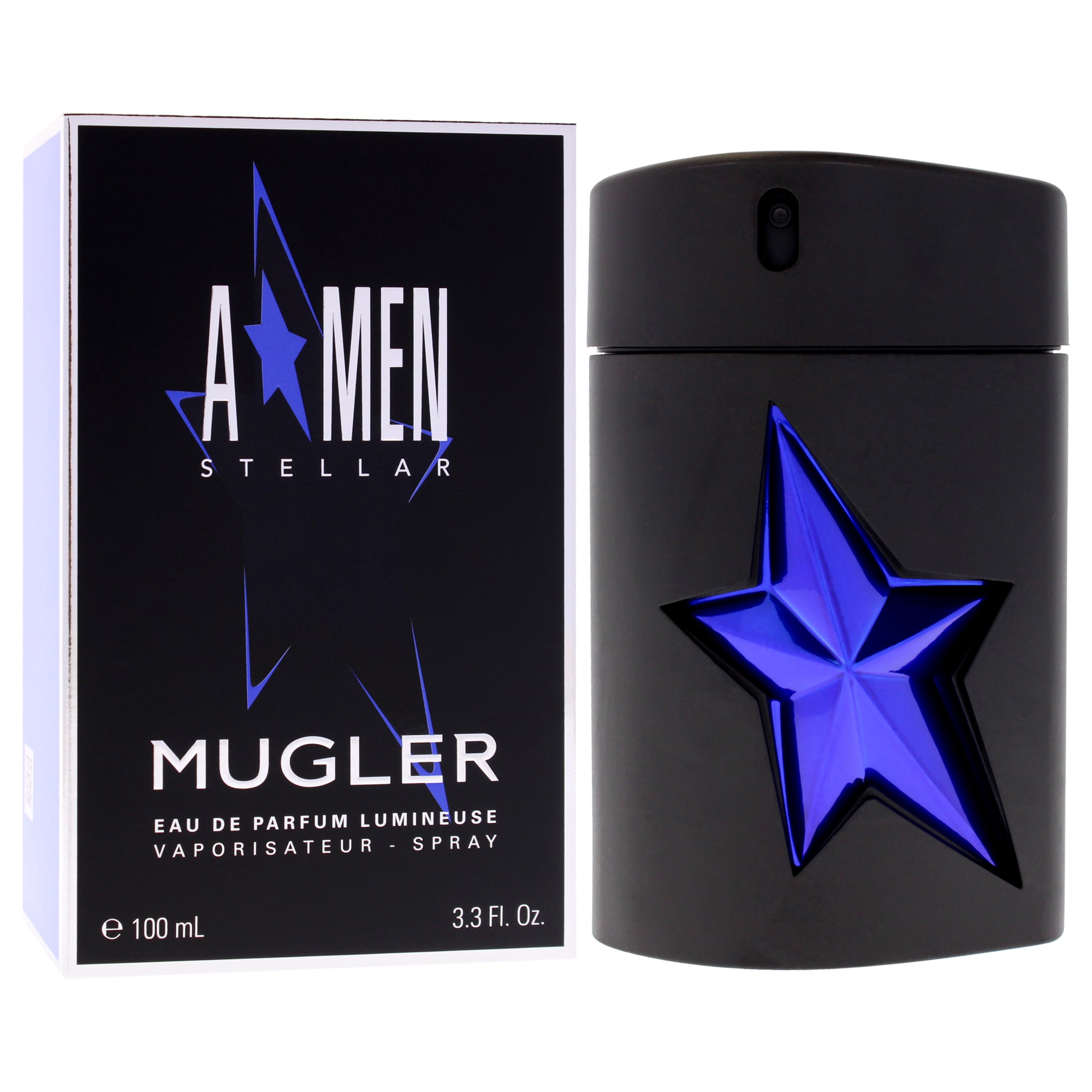 Angel Stellar Lumeniuse Rubber Flask by Thierry Mugler for Men - 3.3 oz EDP Spray