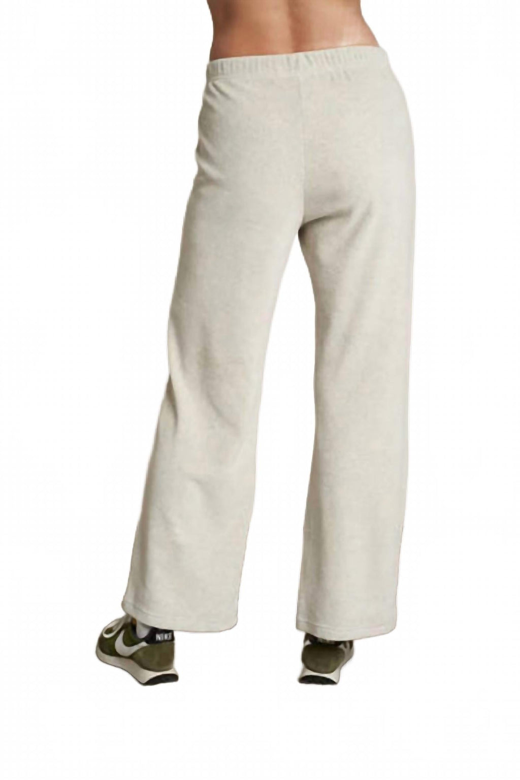 Alex Velour Pants In Oatmeal