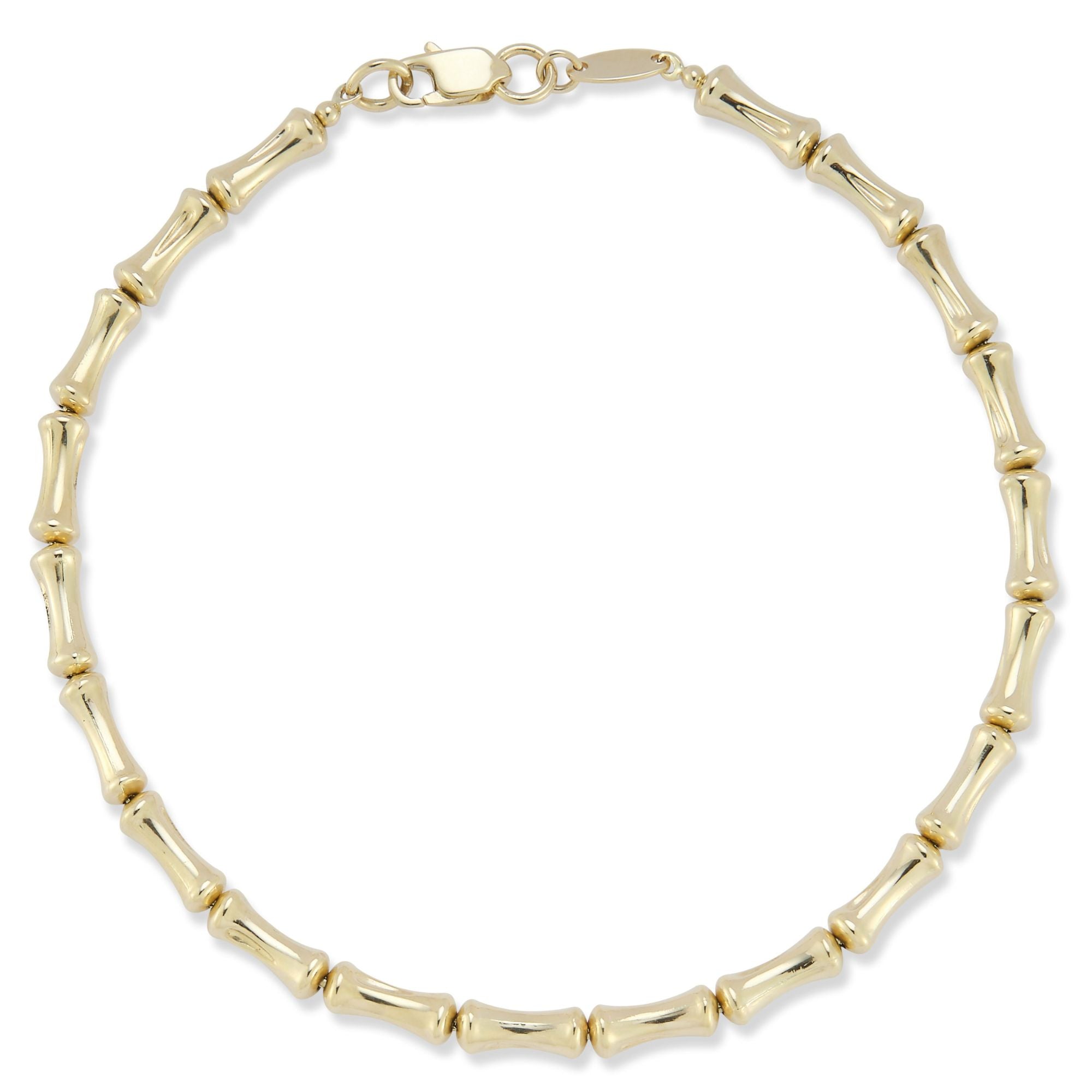 14K Gold Bamboo Bracelet