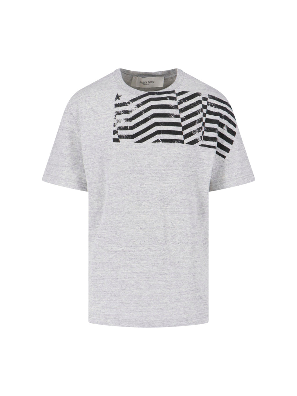 "Flag Print" T-Shirt – Grey