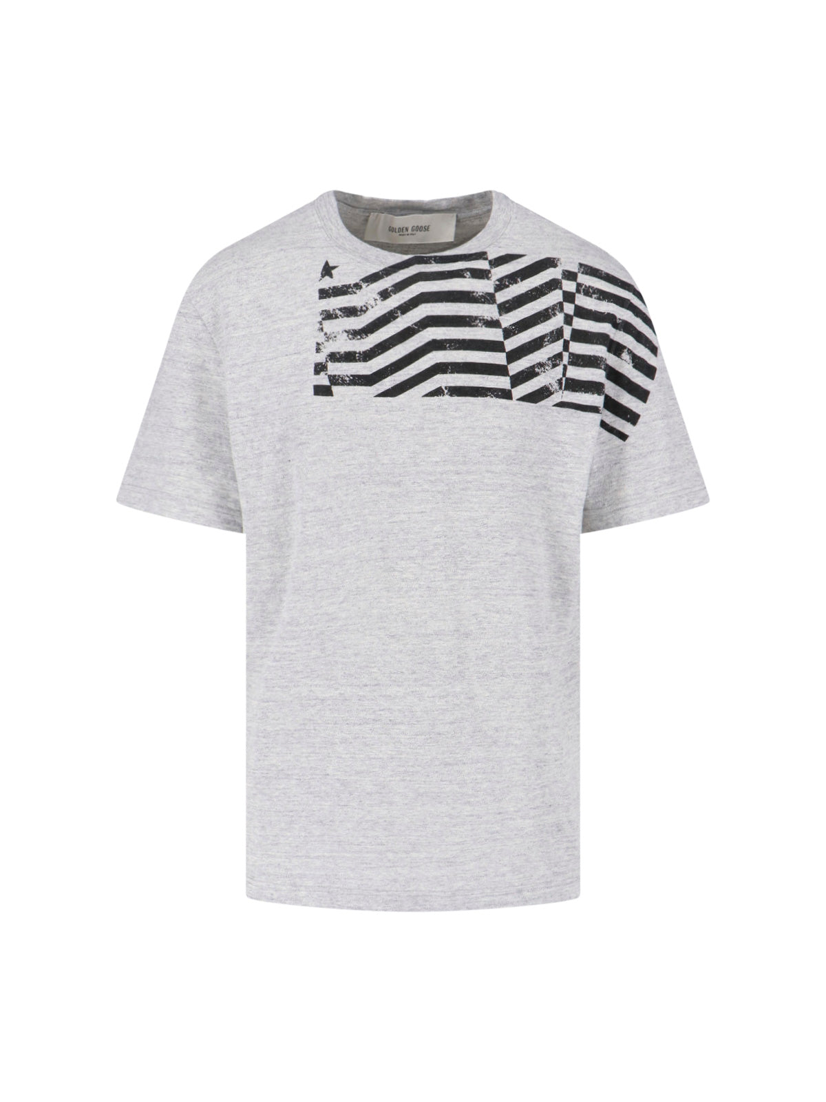 "Flag Print" T-Shirt – Grey
