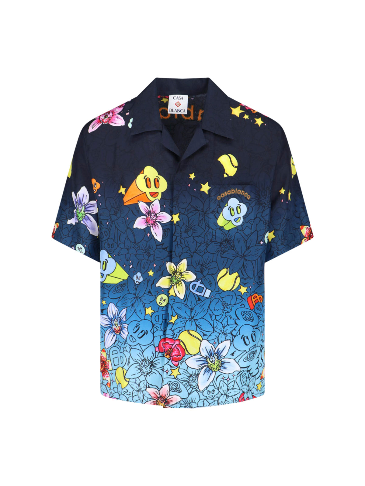 "Graffiti Repeat" Shirt – Blue
