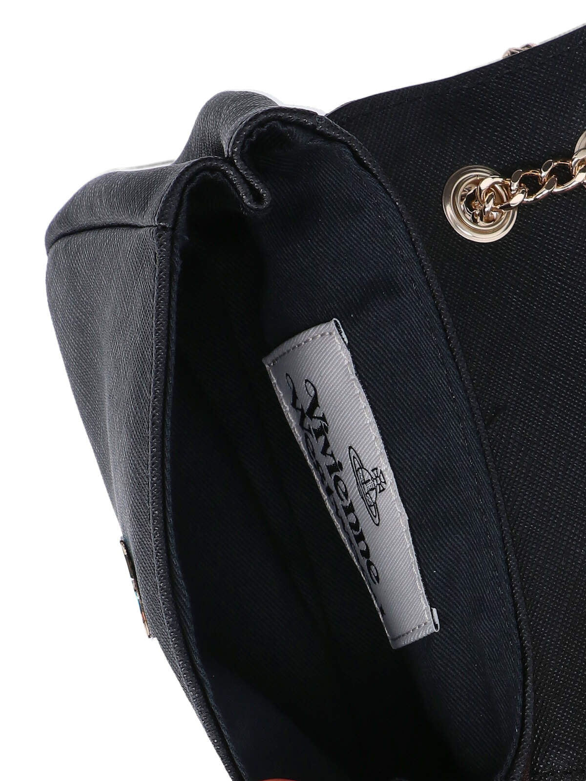 "Orbit" Chain Shoulder Bag – Black