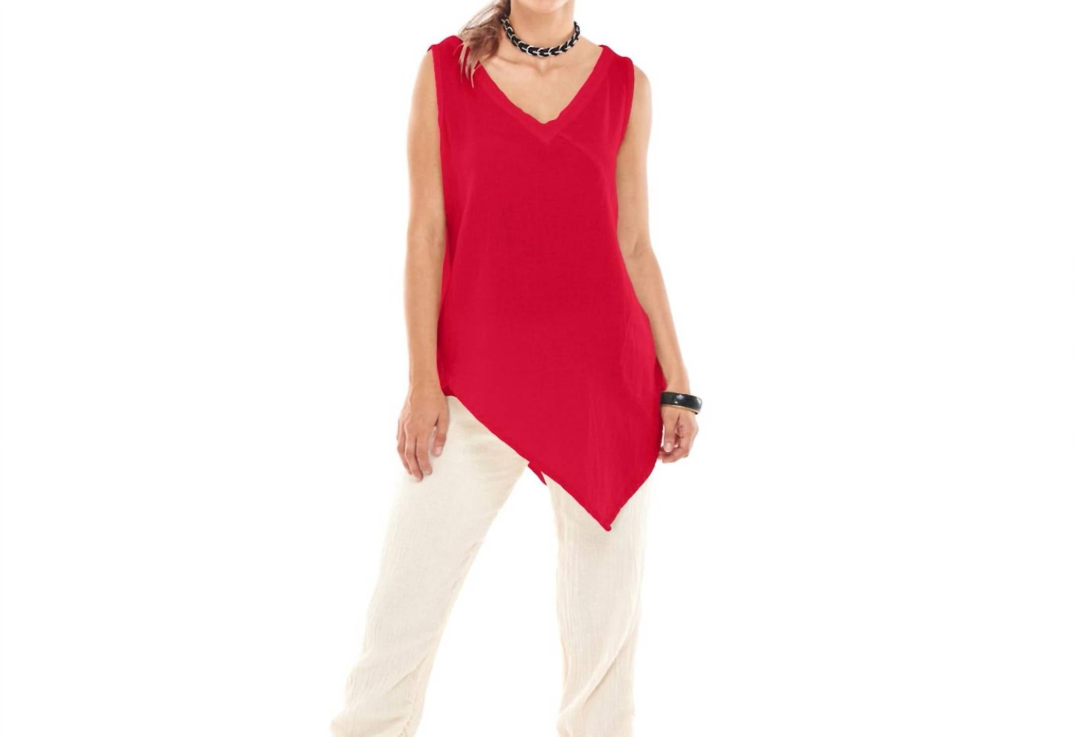 Allie Top In Crimson