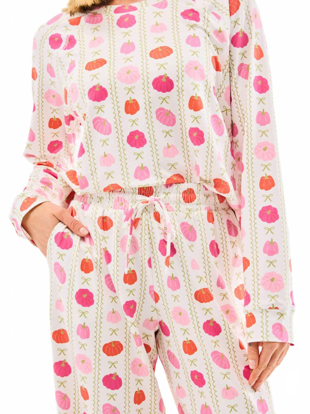 Annie Pajama Pants Set In Little Pumpkin