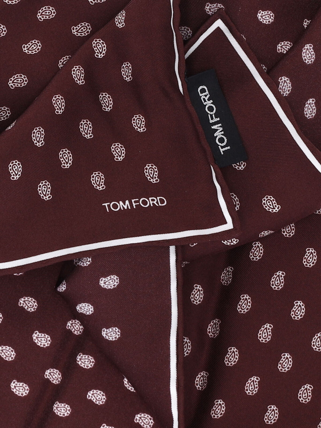All-Over Print Pocket Square – Dark Red
