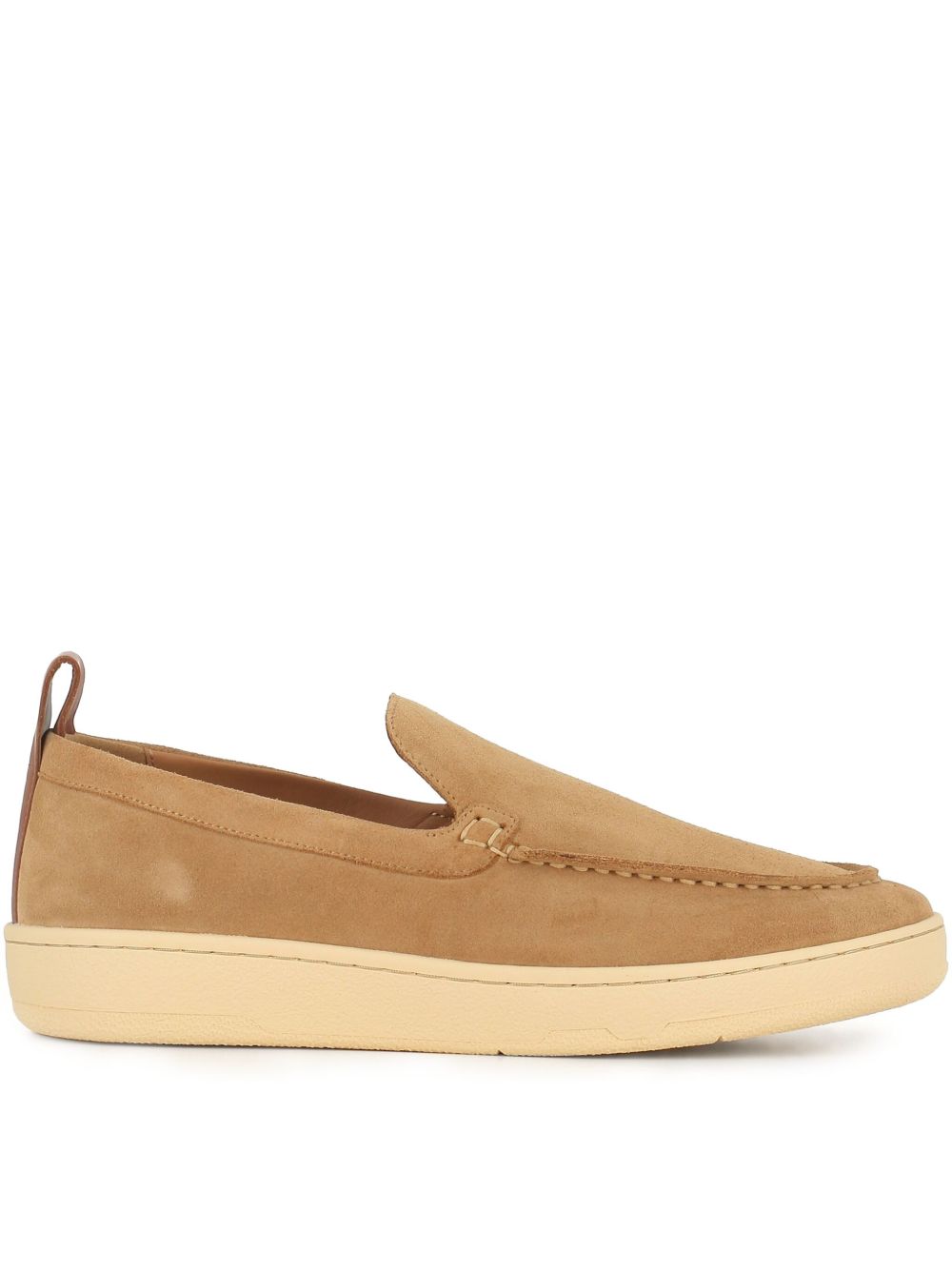 Almond Toe Beige Slip-On Sandals