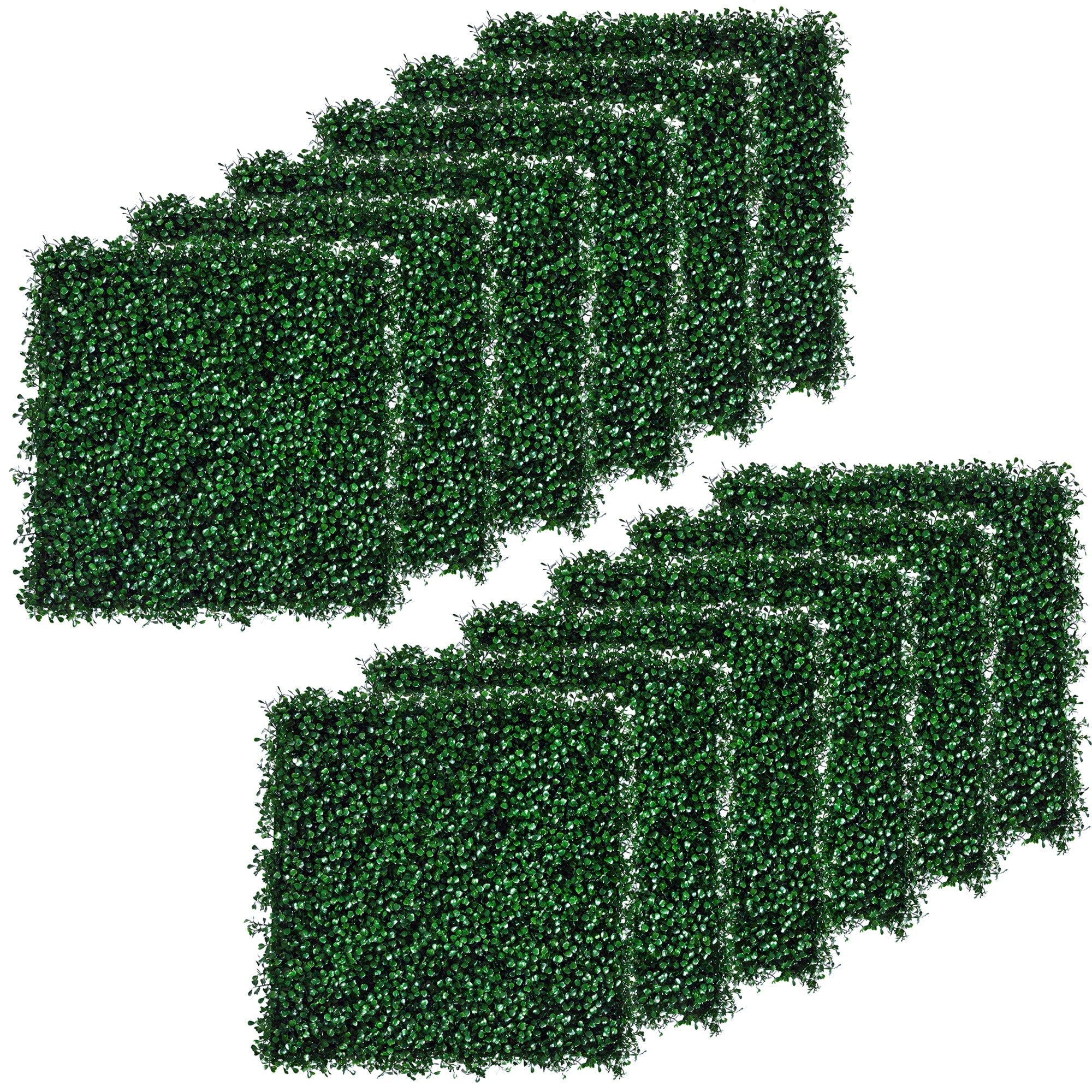 20" x 20" Artificial Grass Panels for Walls, Fence & Garden