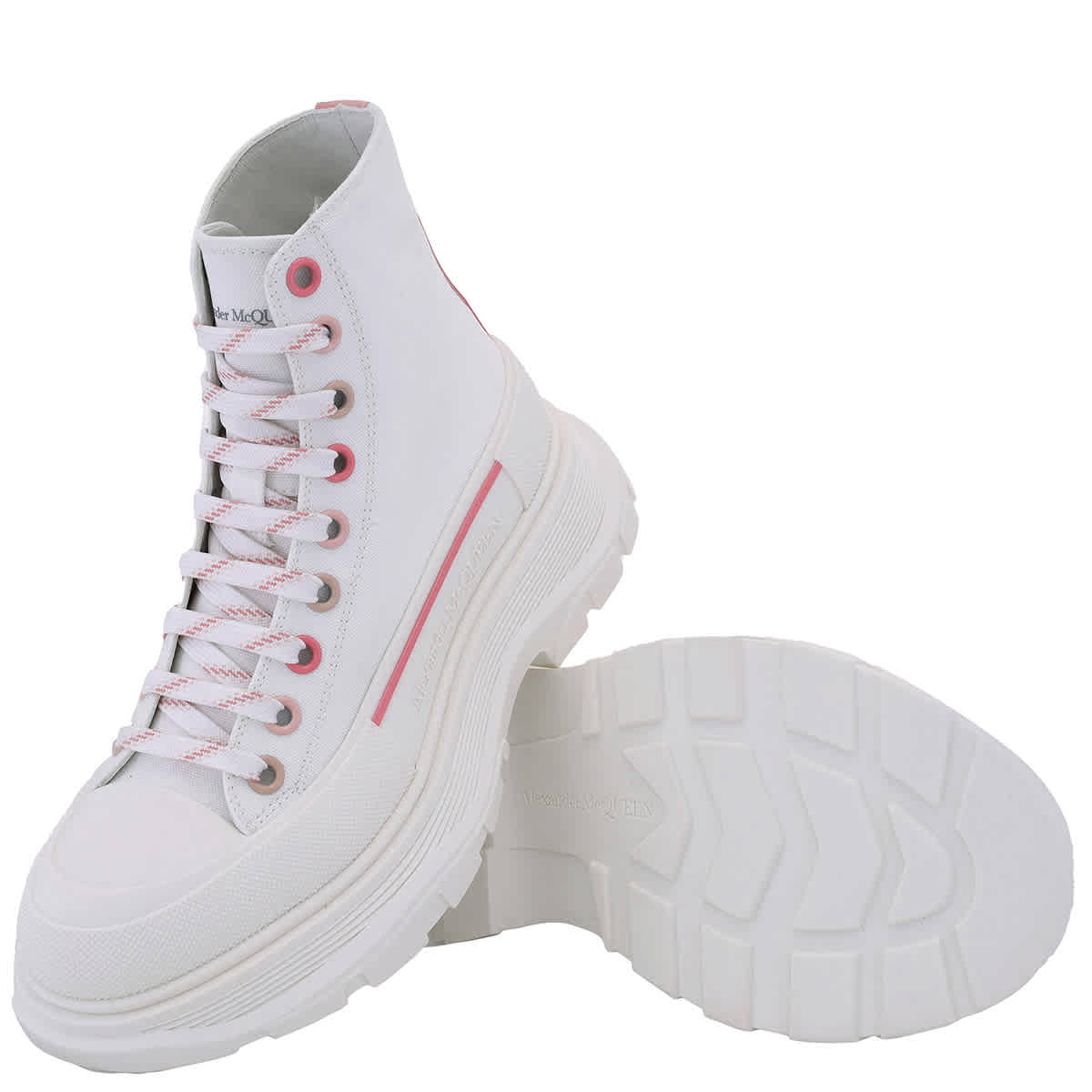 Alexander Mcqueen Tread Slick Lace-Up Ankle Boots