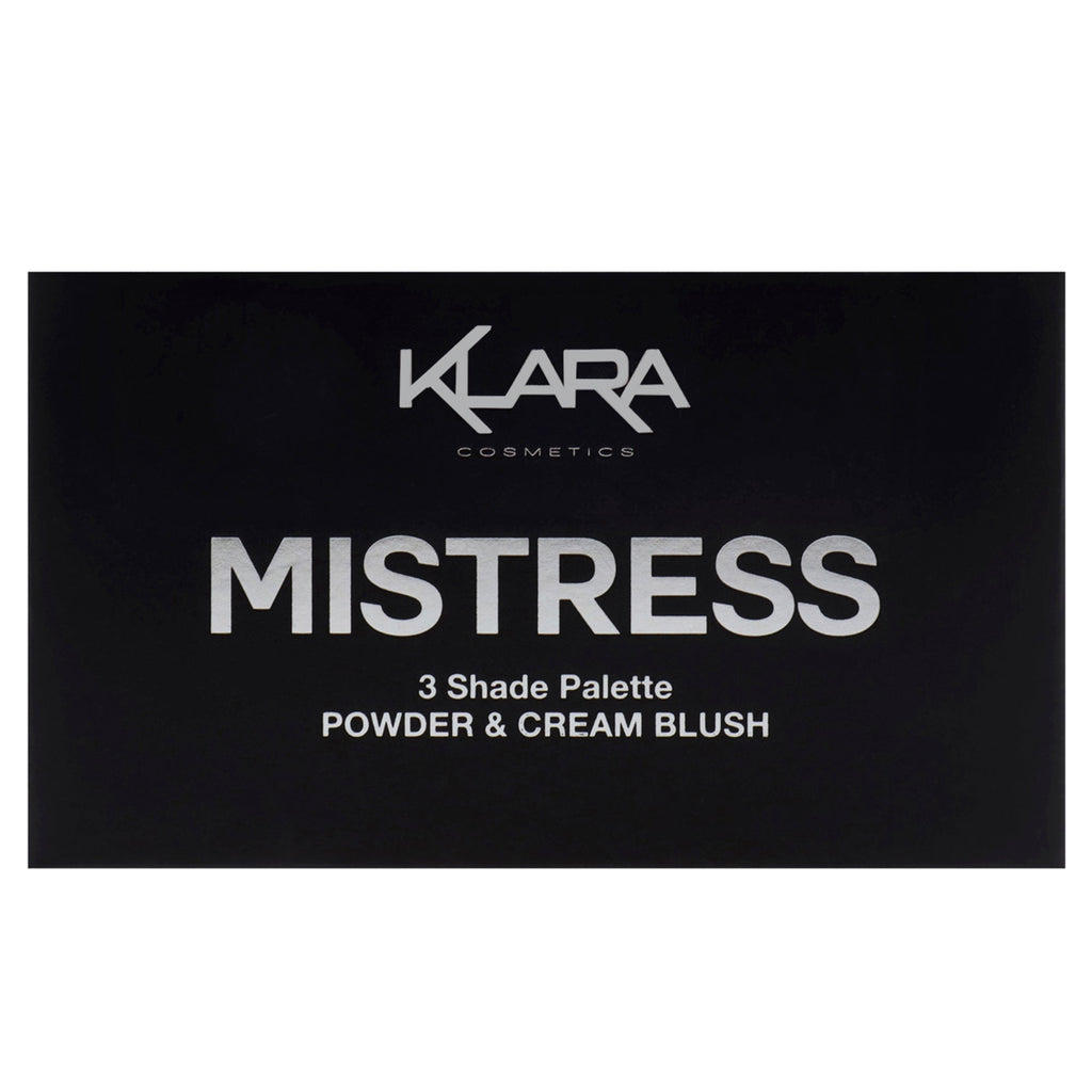 3 Shade Palette Powder and Cream Blush - Mistress by Klara for Women - 0.35 oz Makeup