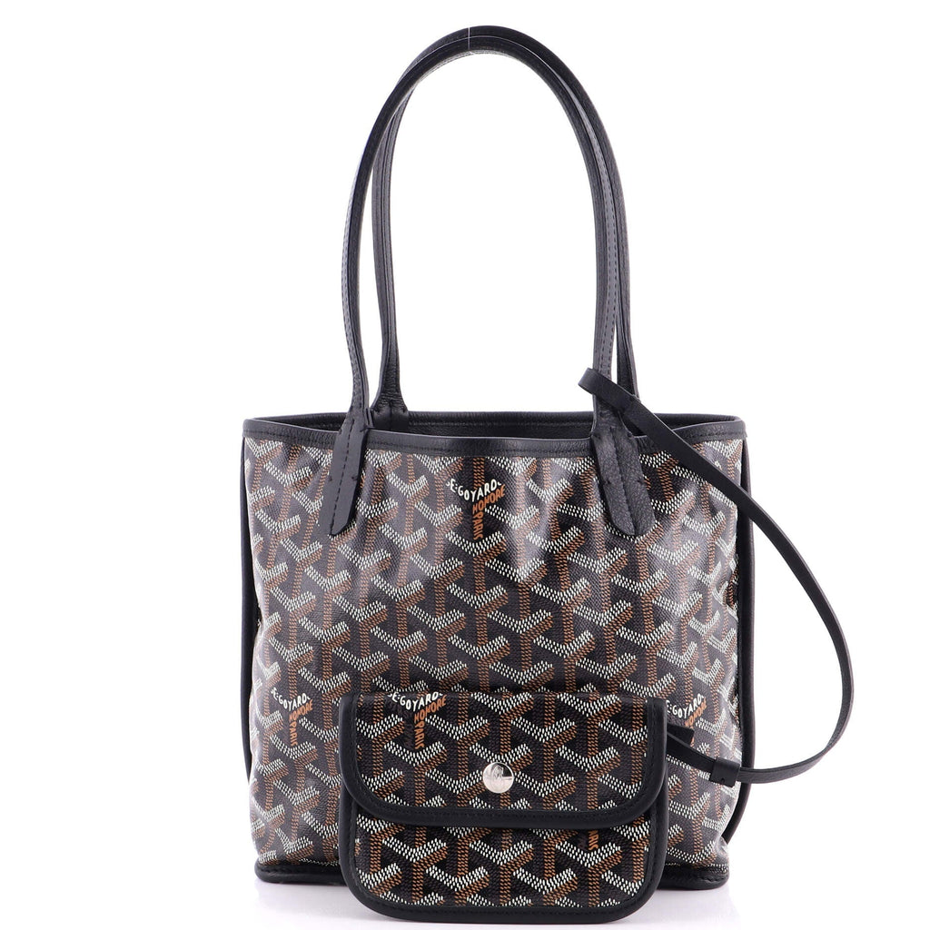 Anjou Reversible Tote Coated Canvas Mini