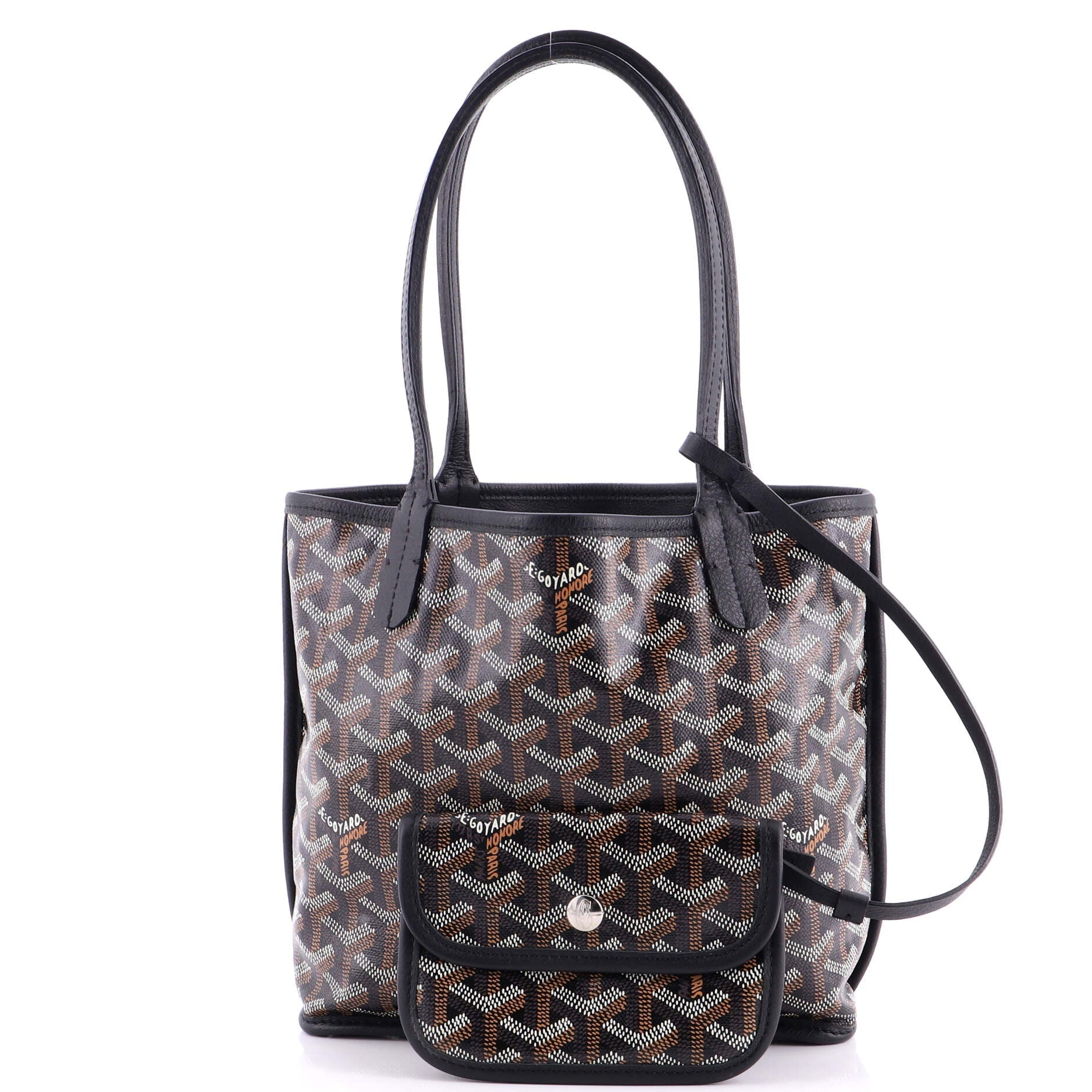 Anjou Reversible Tote Coated Canvas Mini