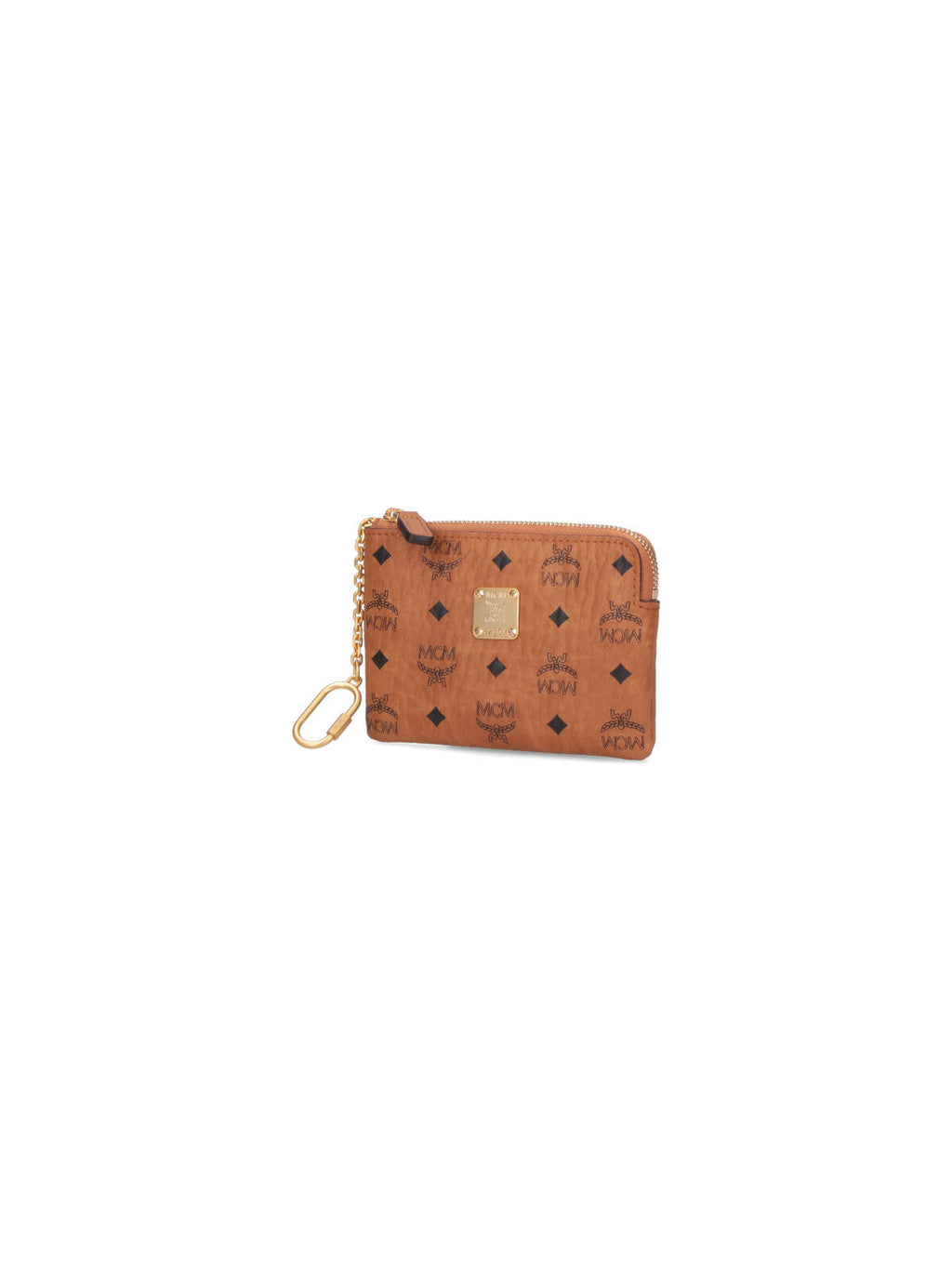"Aren" Zip Coin Purse, In Brown "Visetos"